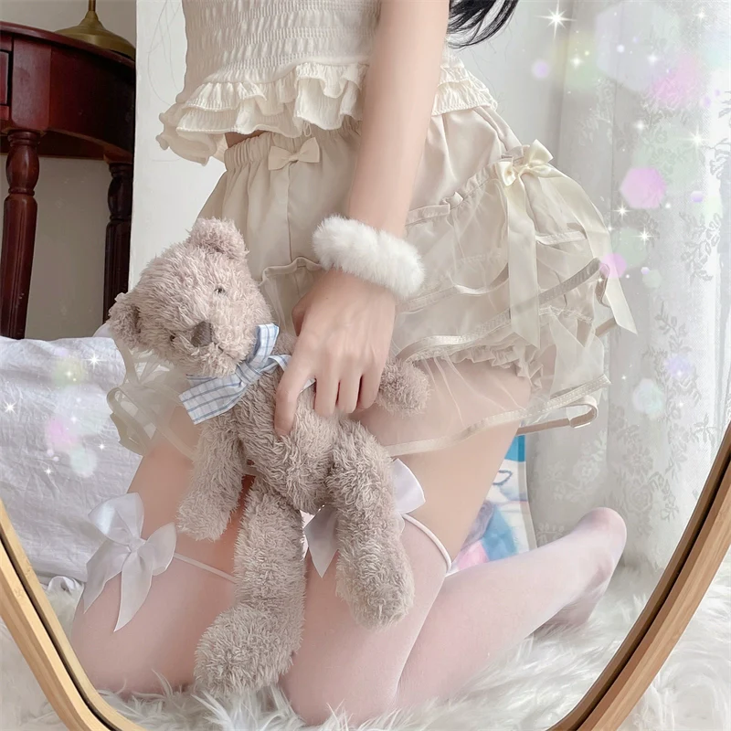 Summer Lolita Bloomers, Double Layer Anti-Exposure Shorts - Image 16