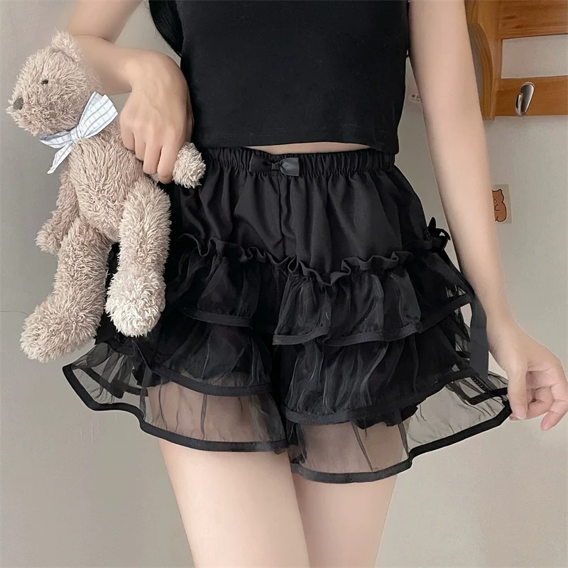 Summer Lolita Bloomers, Double Layer Anti-Exposure Shorts - Image 7