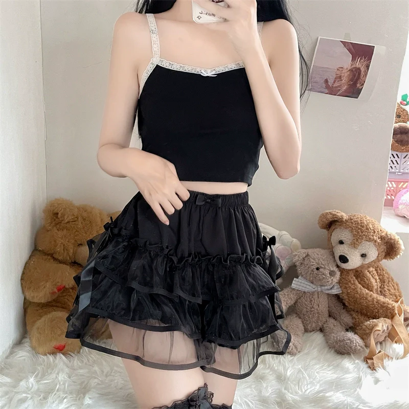 Summer Lolita Bloomers, Double Layer Anti-Exposure Shorts - Image 8