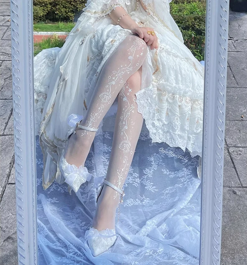 Bridal Lolita Heels Wedding Shoes with Lace - Image 4