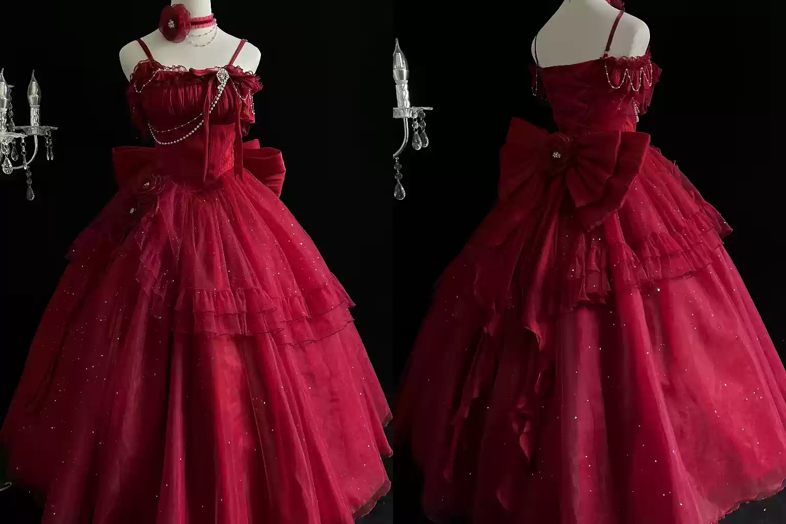 Meowing and fruity - Milky Way - Brilliant Princess Lolita Prom Dress Multicolors Long Dress - Image 17