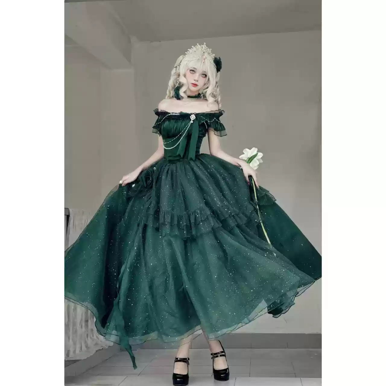 Meowing and fruity - Milky Way - Brilliant Princess Lolita Prom Dress Multicolors Long Dress - Image 3