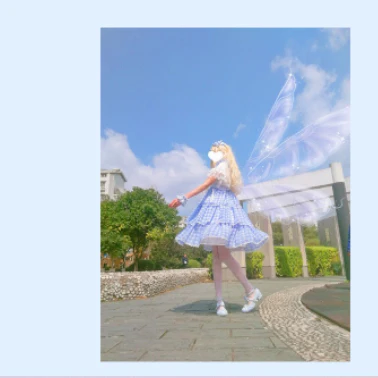 Plus Size Lolita Jumper Dress Plaid Sweet JSK - Image 11