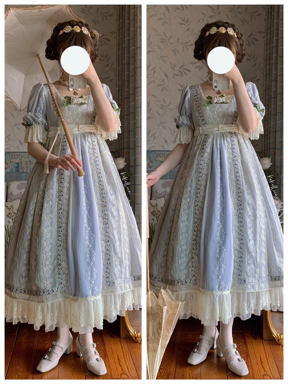 The Sally Gardens - Elegant Lolita Empire-cut OP Dress - Image 11