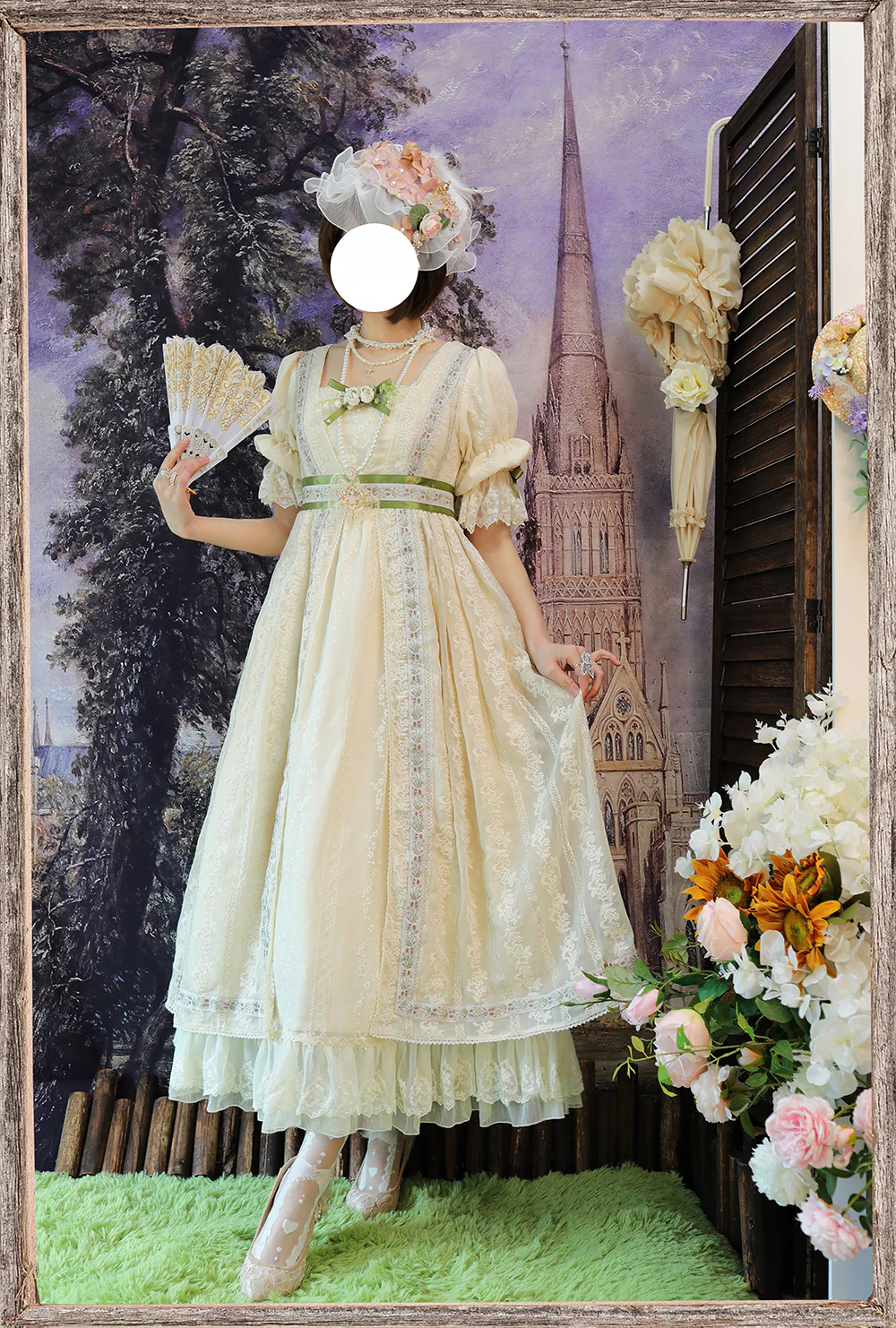 The Sally Gardens - Elegant Lolita Empire-cut OP Dress - Image 18