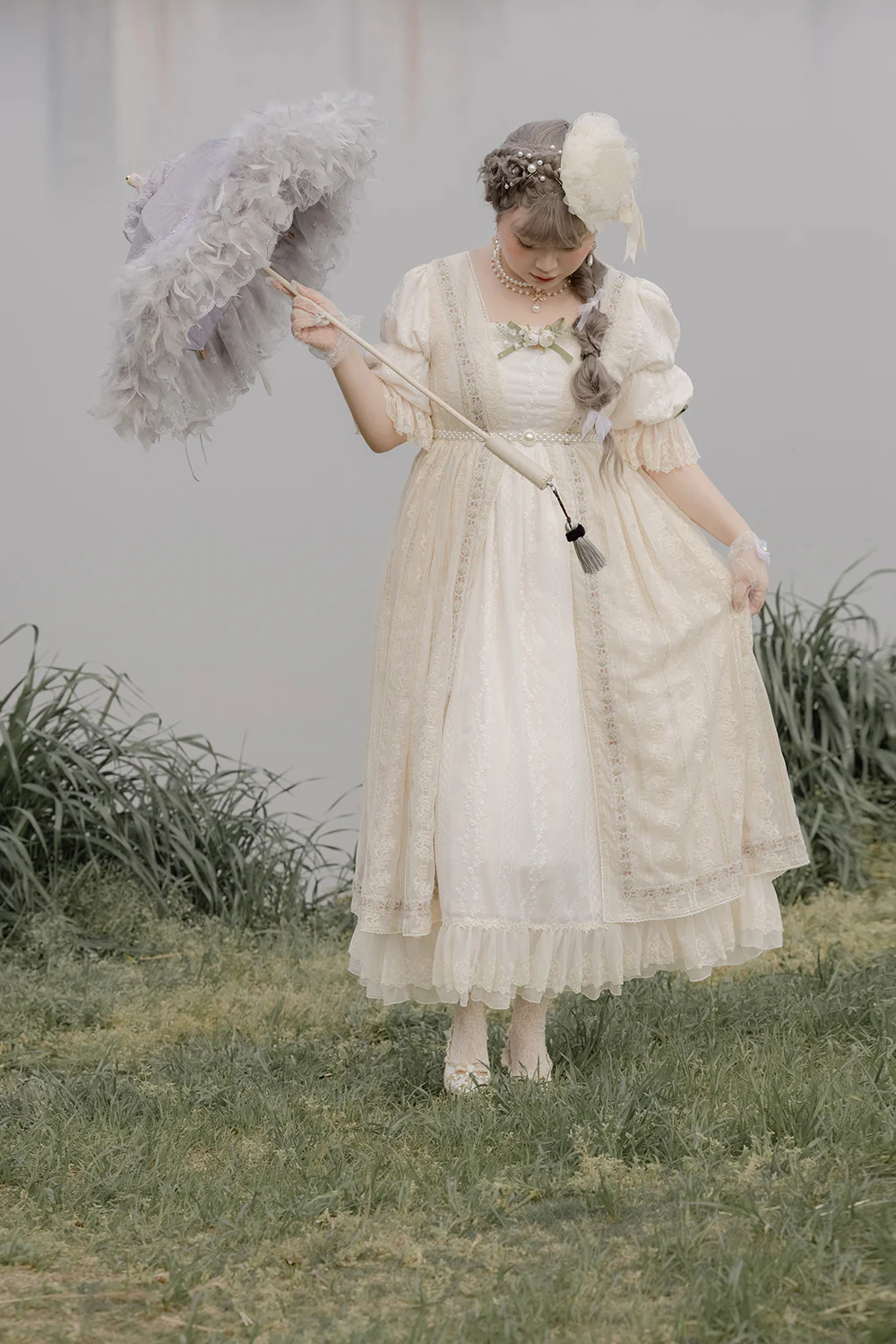 The Sally Gardens - Elegant Lolita Empire-cut OP Dress - Image 19