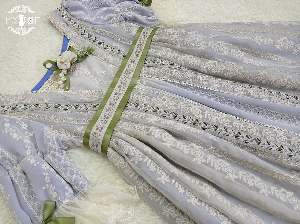 The Sally Gardens - Elegant Lolita Empire-cut OP Dress - Image 25