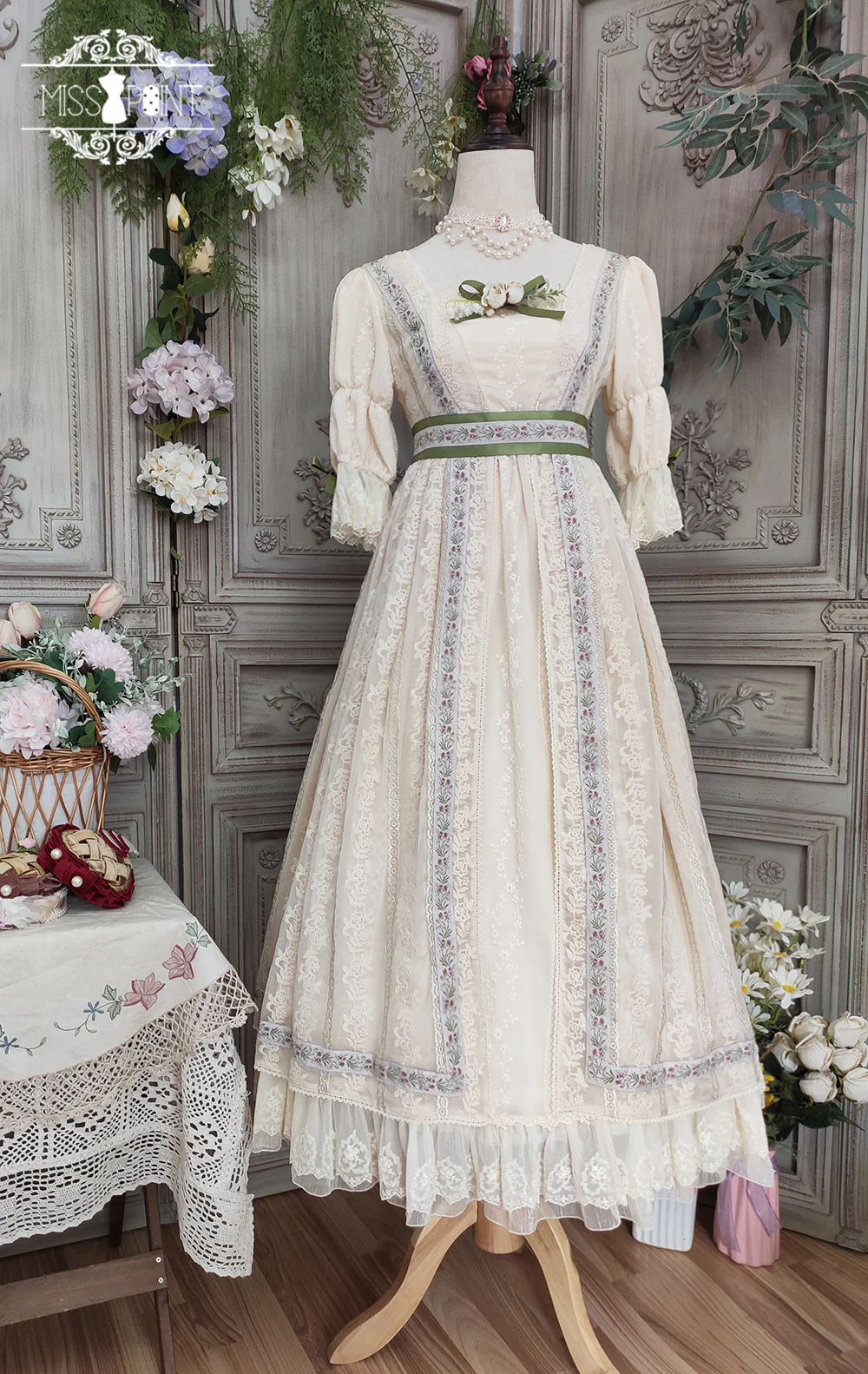 The Sally Gardens - Elegant Lolita Empire-cut OP Dress - Image 26
