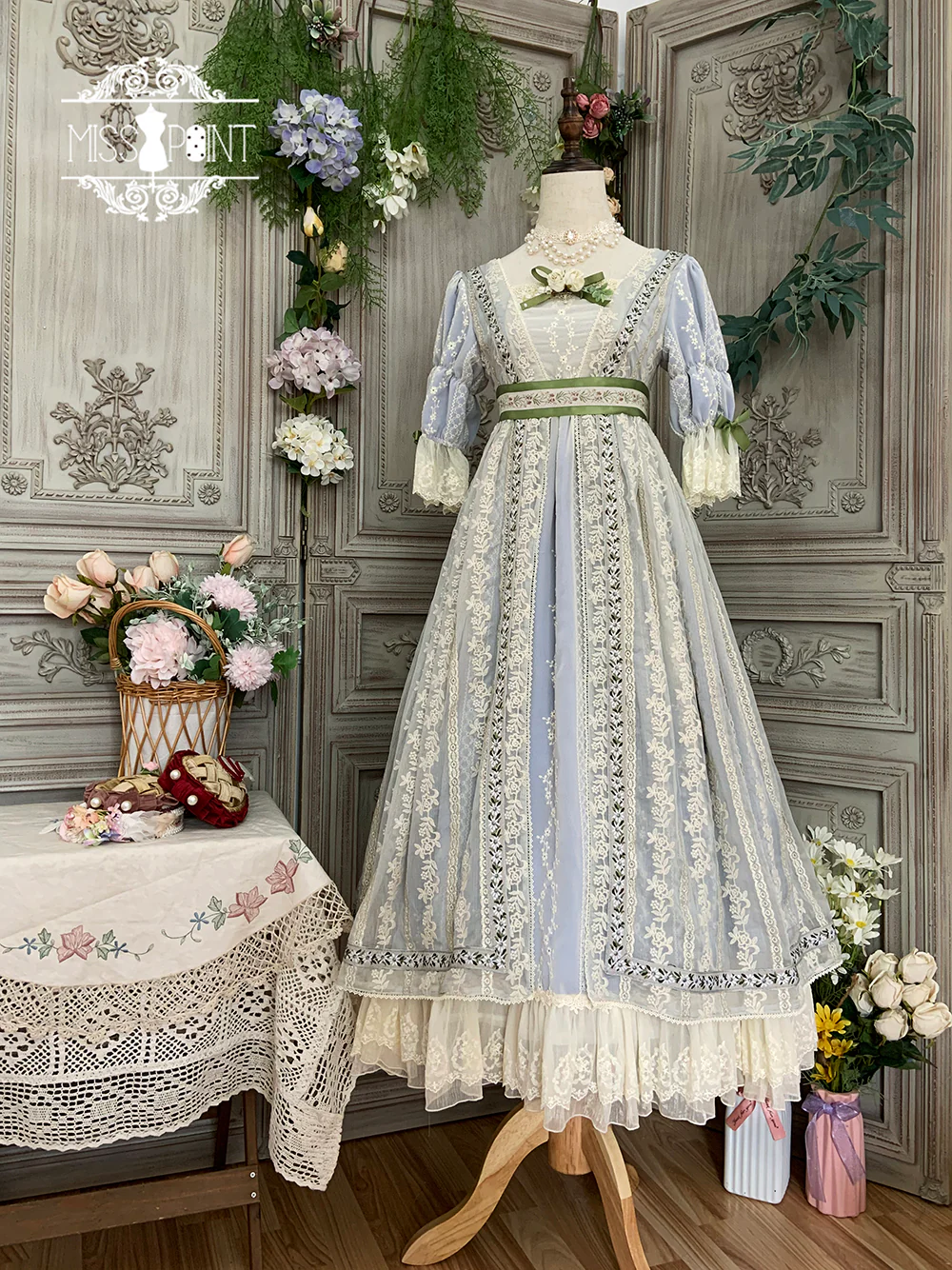 The Sally Gardens - Elegant Lolita Empire-cut OP Dress - Image 33