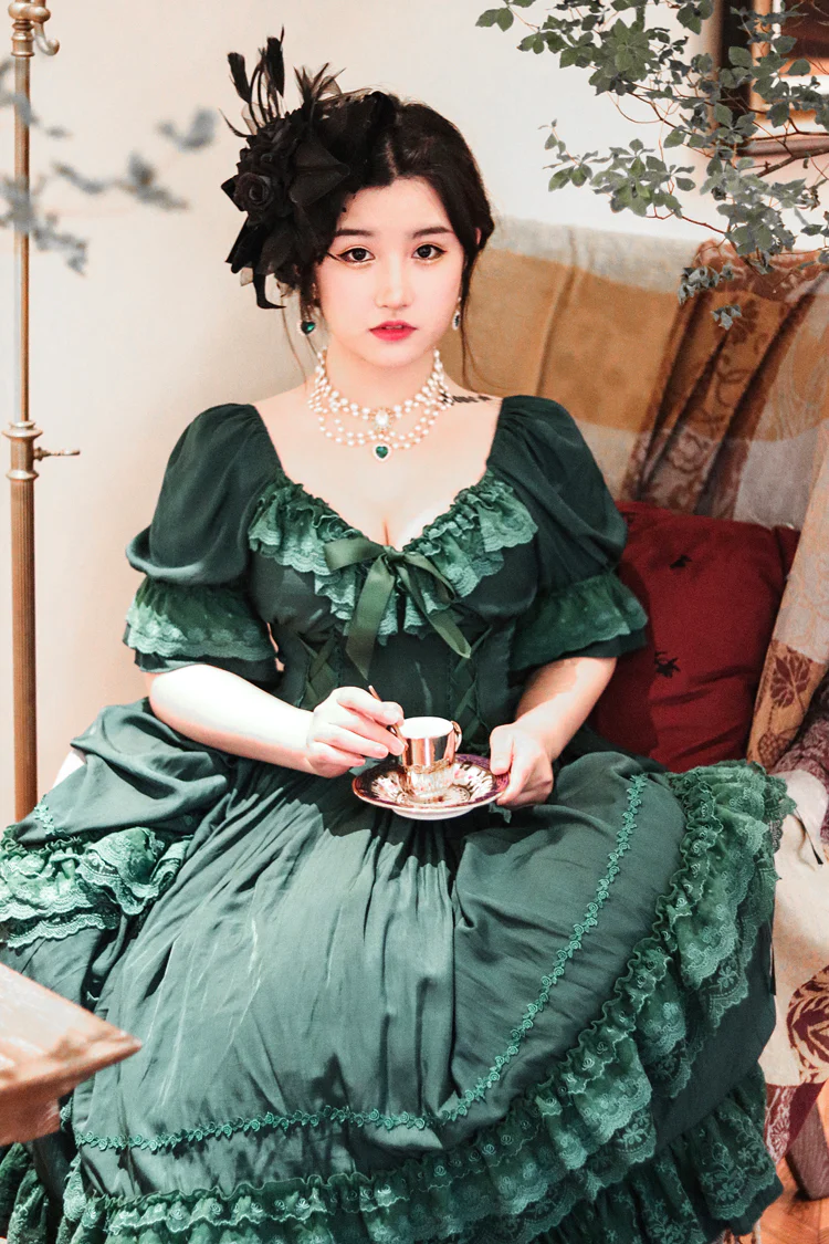 CLA Vintage French Lolita OP Dress - Image 29