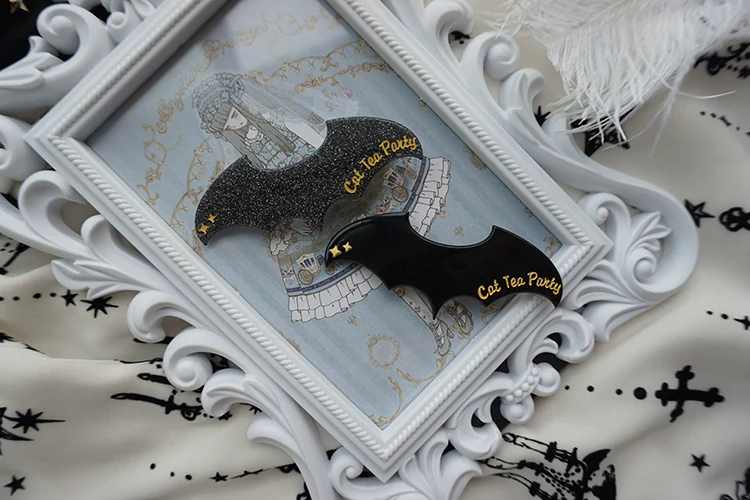 Gothic Lolita Hair Clip Halloween Bat Lolita Hair Accessory - Image 4
