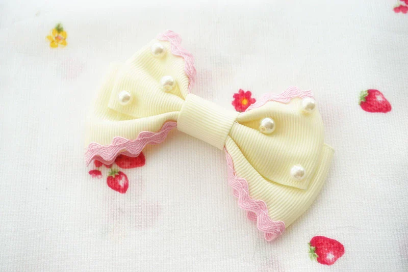 Sweet Lolita Pearl Hair Clip Ice Cream Color Side Clip - Image 4