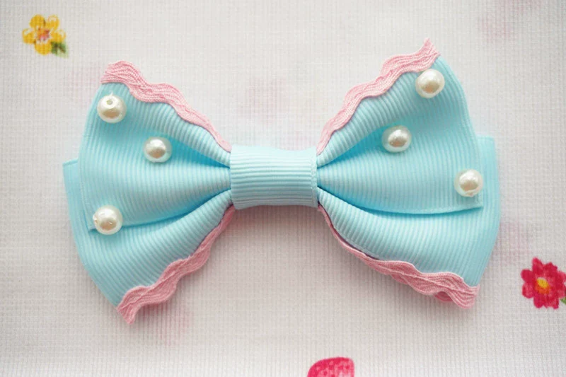 Sweet Lolita Pearl Hair Clip Ice Cream Color Side Clip - Image 7