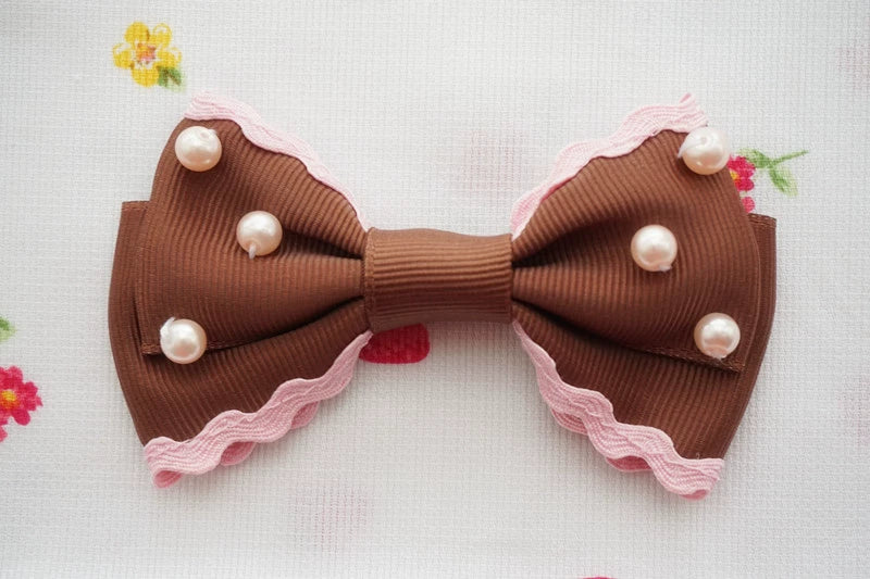Sweet Lolita Pearl Hair Clip Ice Cream Color Side Clip - Image 8