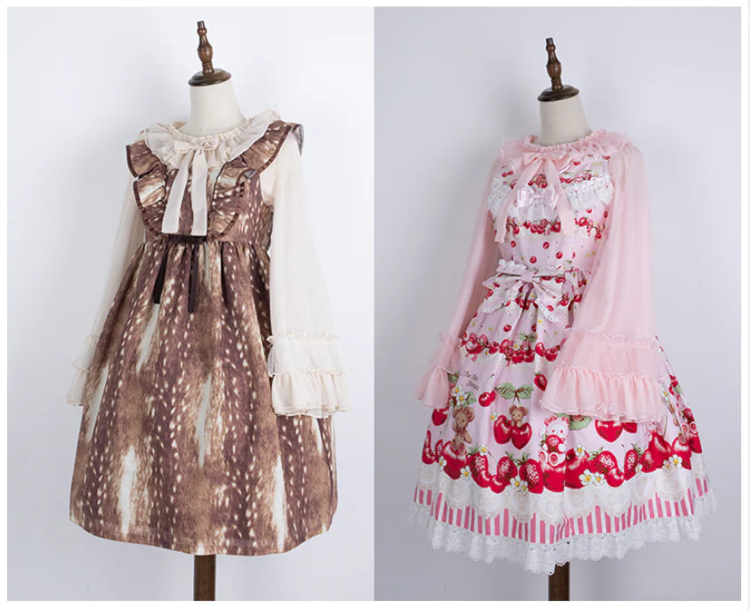 Plus Size Lolita Blouse Cheese Chocolate Long Sleeve - Image 14