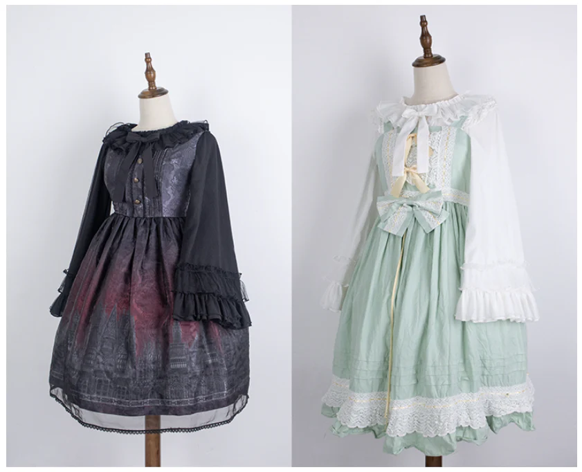 Plus Size Lolita Blouse Cheese Chocolate Long Sleeve - Image 16