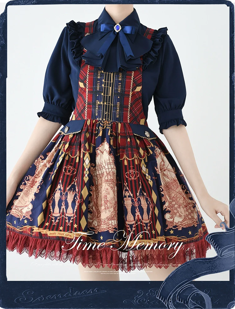 Earl Girl - Chiffon Classic Lolita Shirt, Mid-Length Mutton Sleeves - Image 8