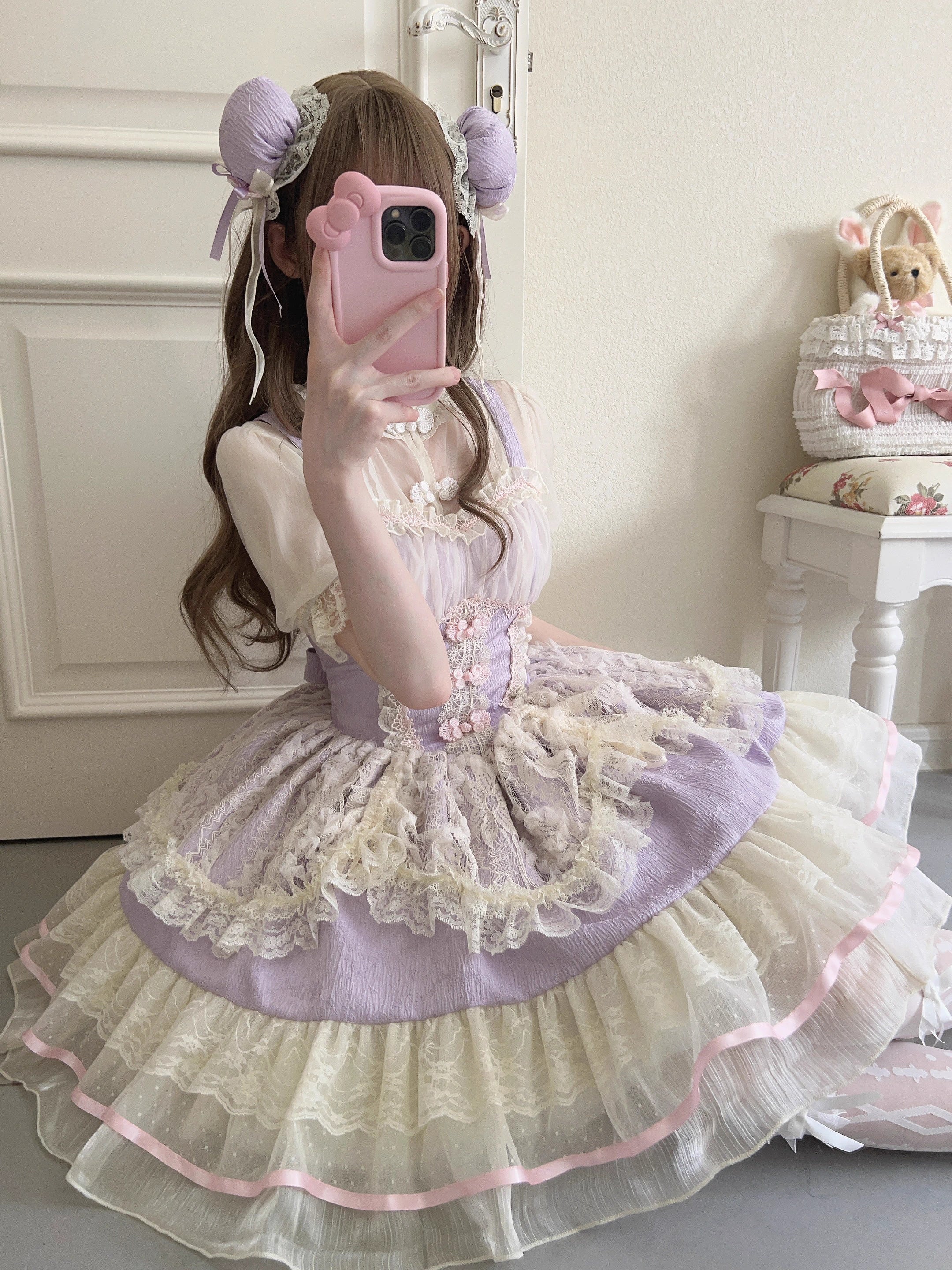 Hua Ji Fu Lei - Chinese Style Lolita JSK Dress Ballet Style Innerwear Set - Image 18
