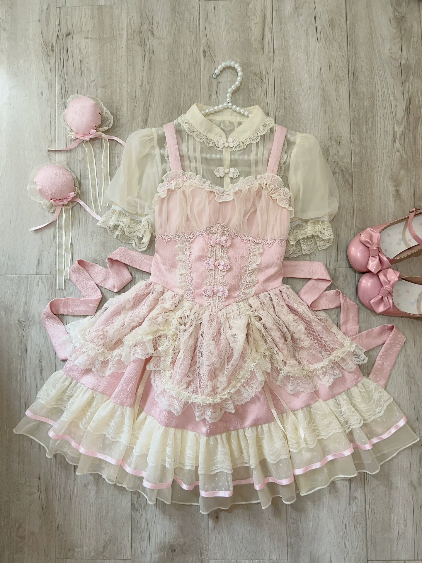 Hua Ji Fu Lei - Chinese Style Lolita JSK Dress Ballet Style Innerwear Set - Image 22