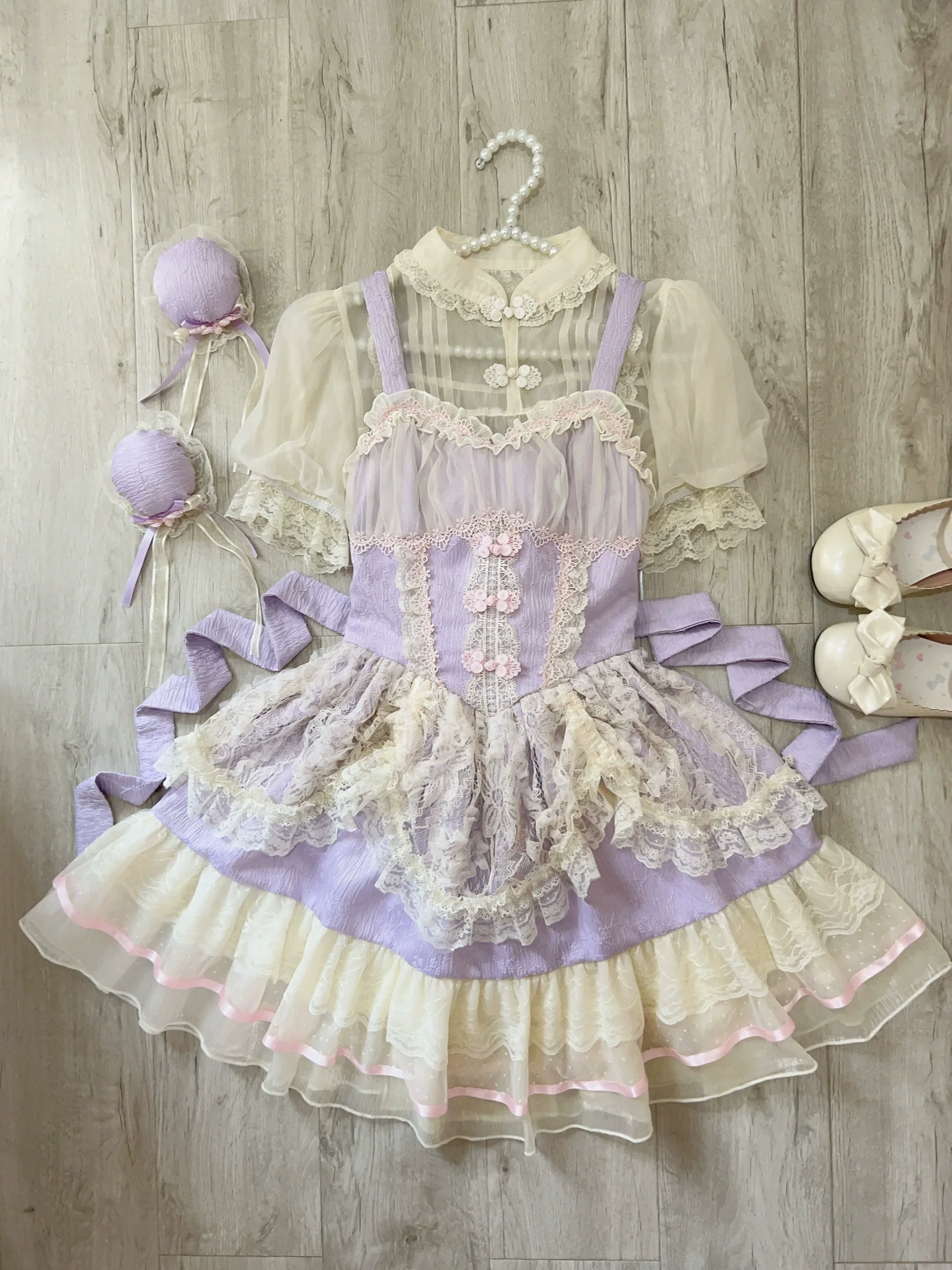 Hua Ji Fu Lei - Chinese Style Lolita JSK Dress Ballet Style Innerwear Set - Image 23