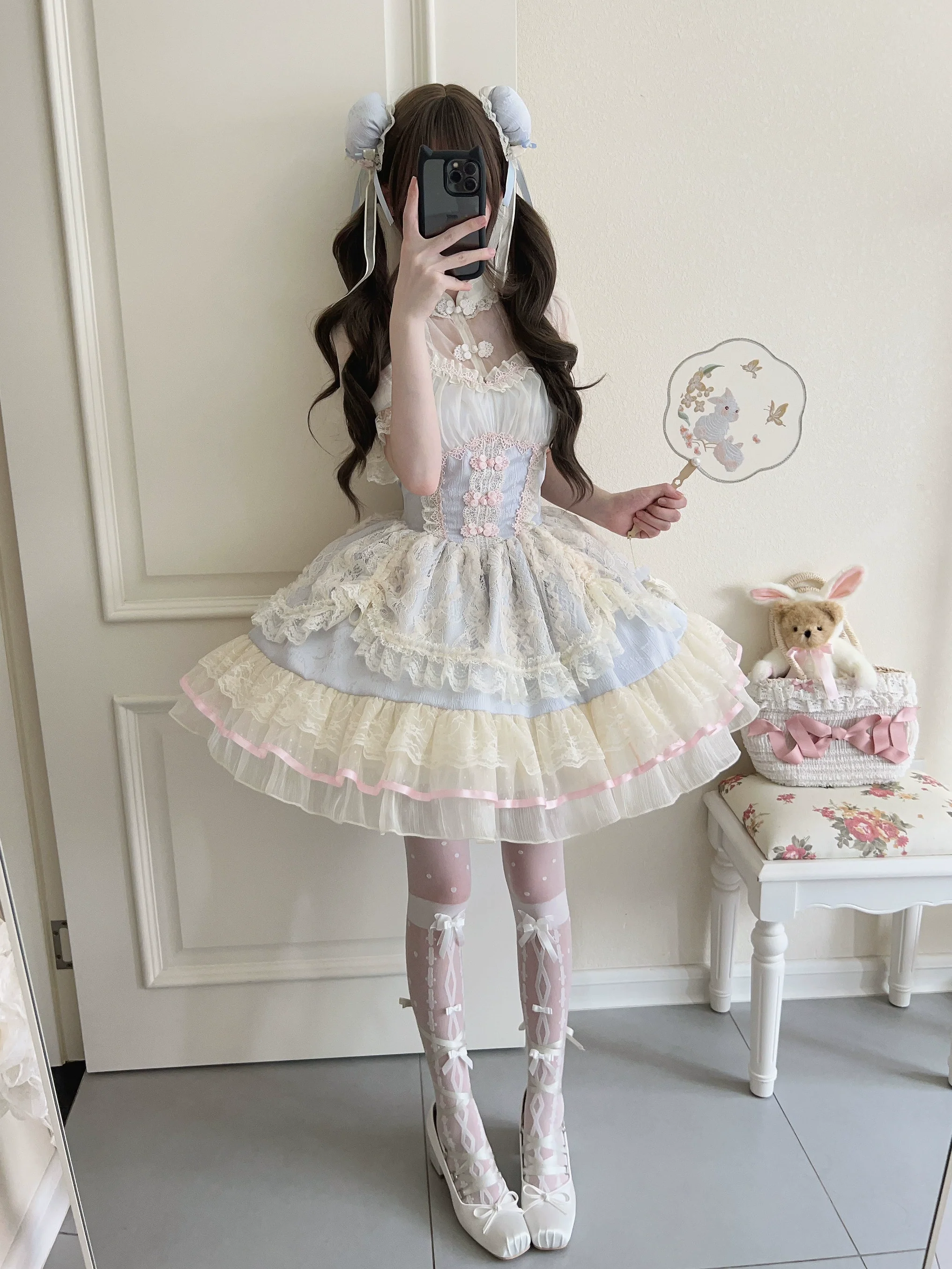 Hua Ji Fu Lei - Chinese Style Lolita JSK Dress Ballet Style Innerwear Set - Image 6