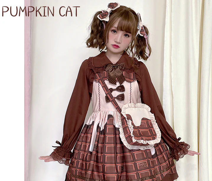 Chocolate Heart - Sweet Lolita Long Sleeve Blouse Multicolors - Image 10