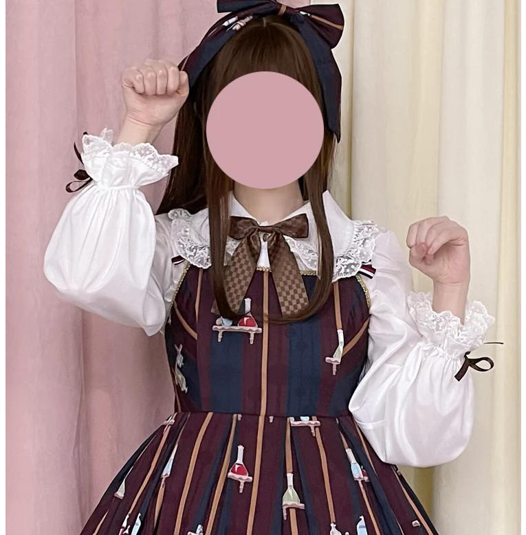 Chocolate Heart - Sweet Lolita Long Sleeve Blouse Multicolors - Image 20