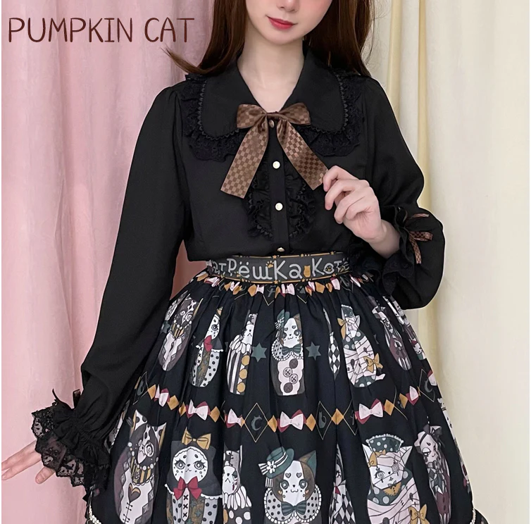 Chocolate Heart - Sweet Lolita Long Sleeve Blouse Multicolors - Image 22