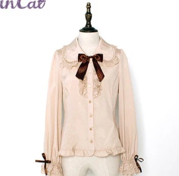 Chocolate Heart - Sweet Lolita Long Sleeve Blouse Multicolors - Image 5