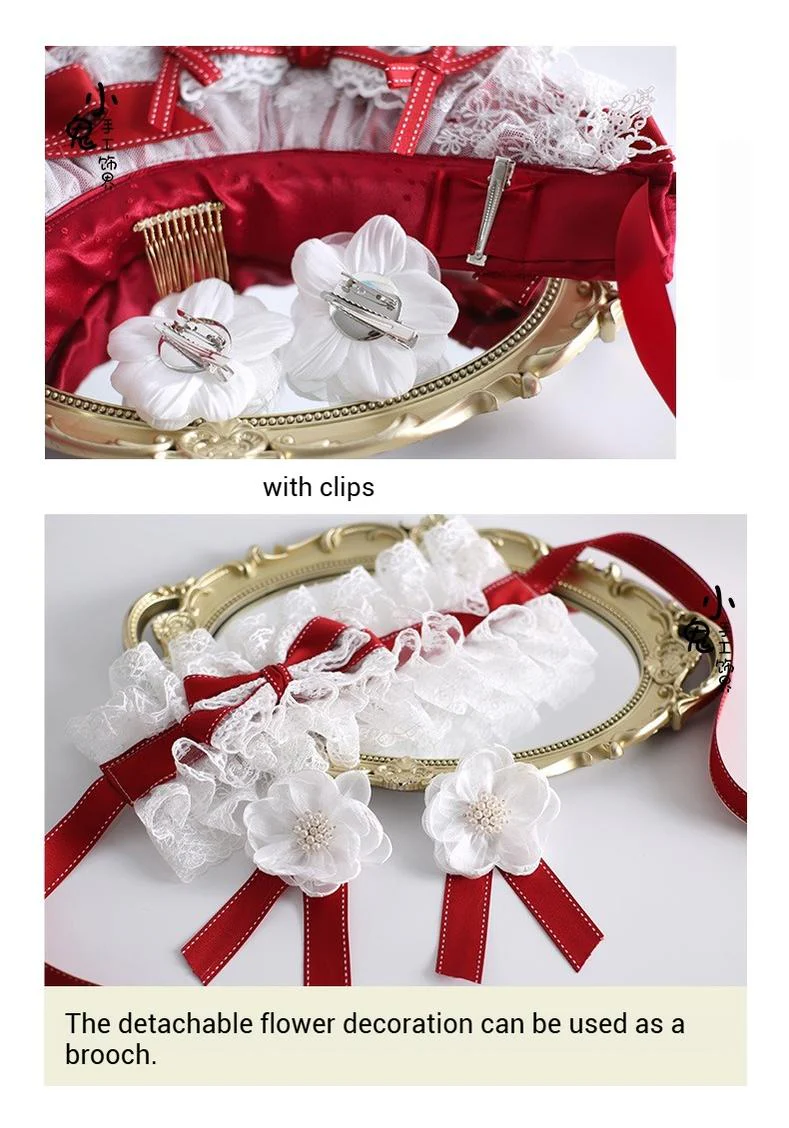 Xiaogui - Christmas Lolita Headband BNT and Top Hat - Image 11