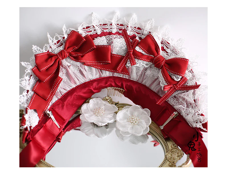 Xiaogui - Christmas Lolita Headband BNT and Top Hat - Image 6