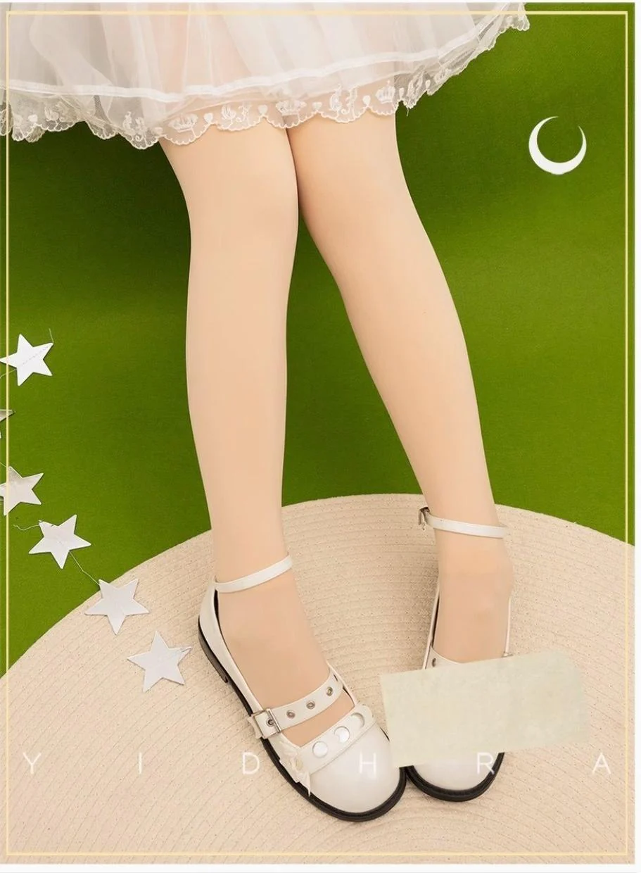 Yidhra - Christmas Lolita Pantyhose with Calf Lace Decoration - Image 13