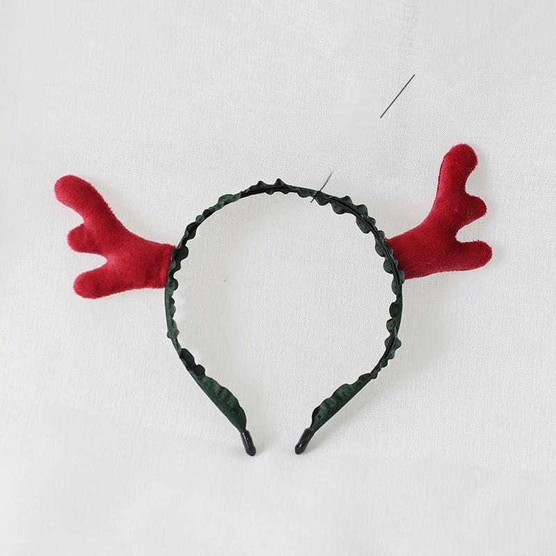 Xiaogui - Christmas Sweet Red Lolita KC Cute Elk Antlers Headwear - Image 7