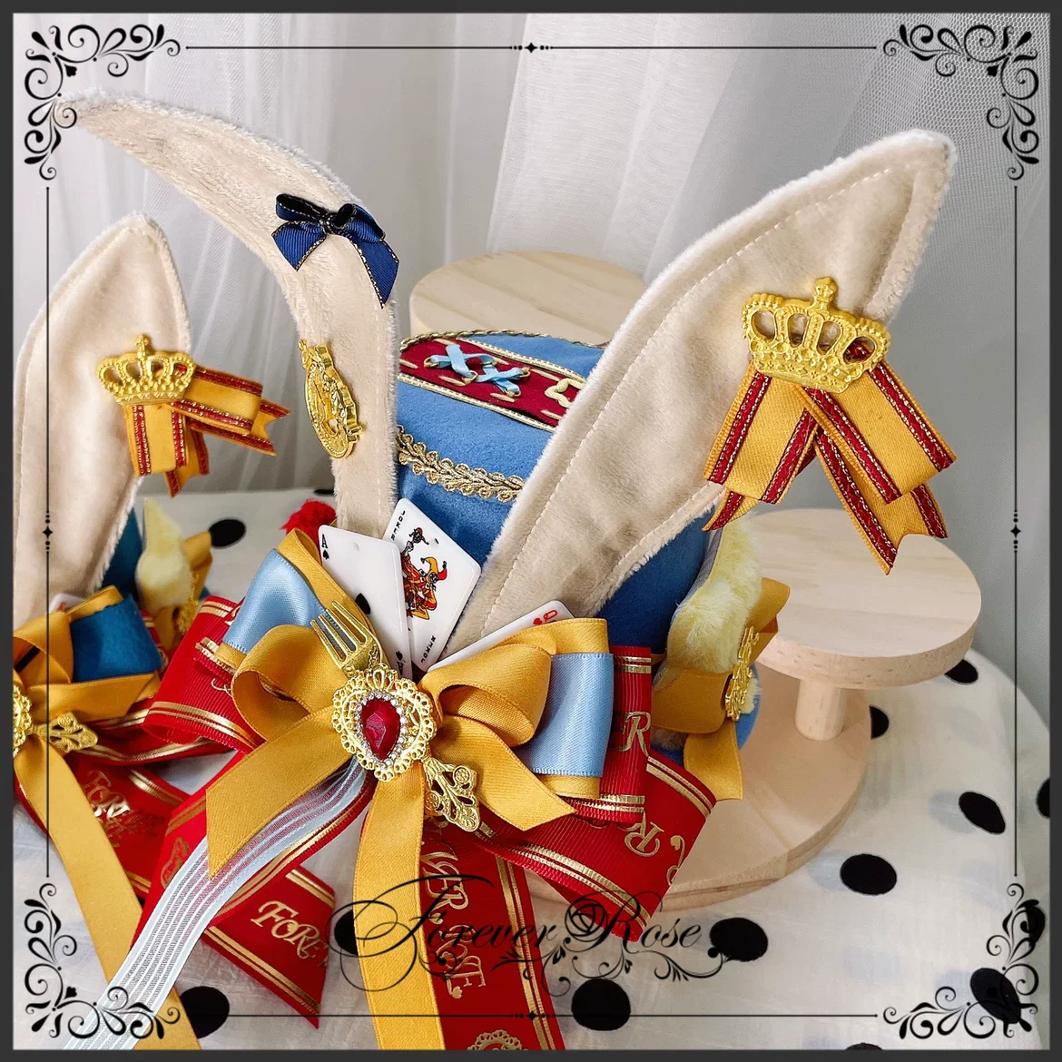Circus-inspired Lolita Top Hat, Bunny Ear - Image 11