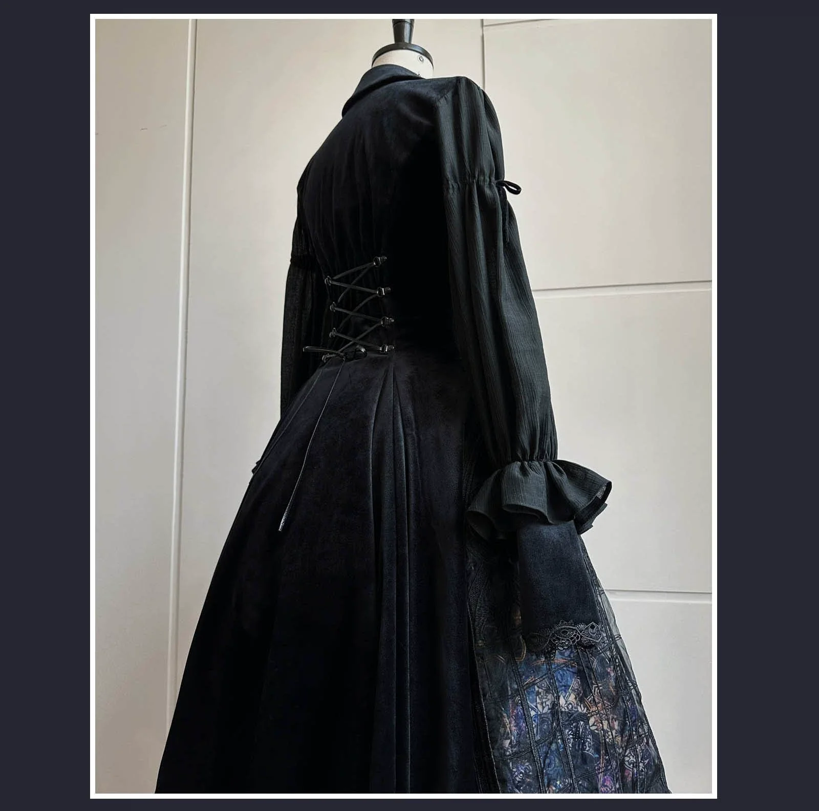 SUSIN - Night Traveler - Classic and Elegant Gothic Dress with Colorful Window Prints - Image 10
