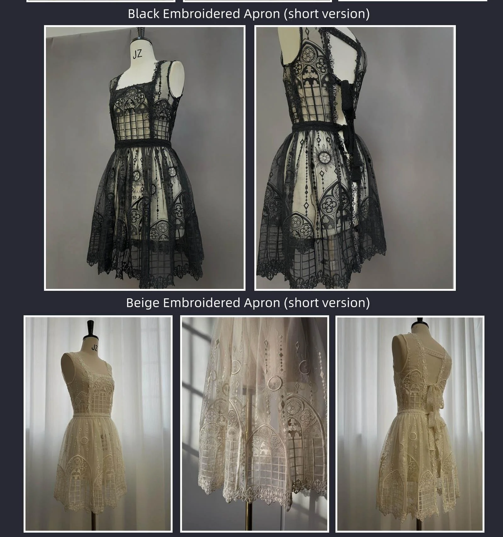SUSIN - Night Traveler - Classic and Elegant Gothic Dress with Colorful Window Prints - Image 49