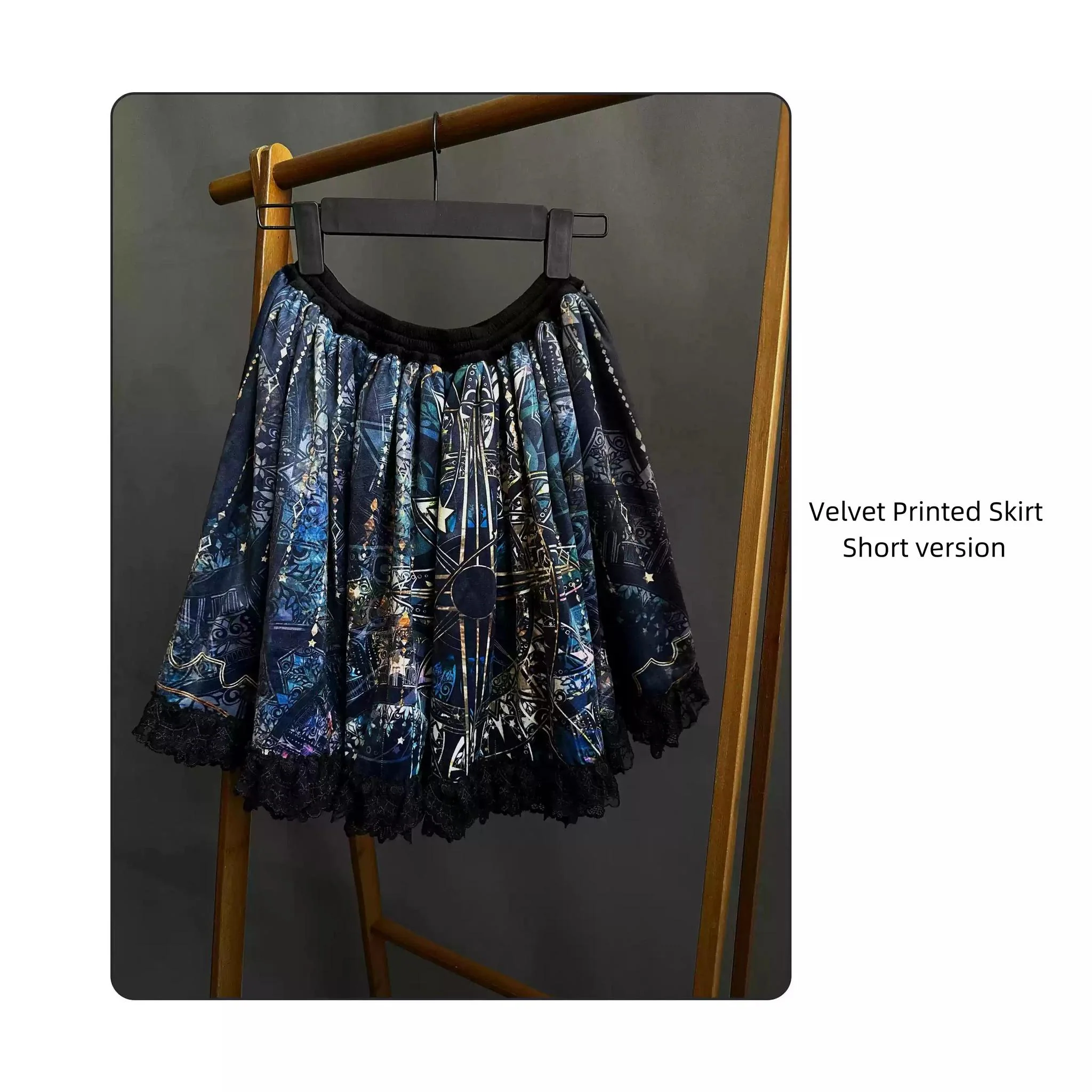 SUSIN - Night Traveler - Classic and Elegant Gothic Dress with Colorful Window Prints - Image 59