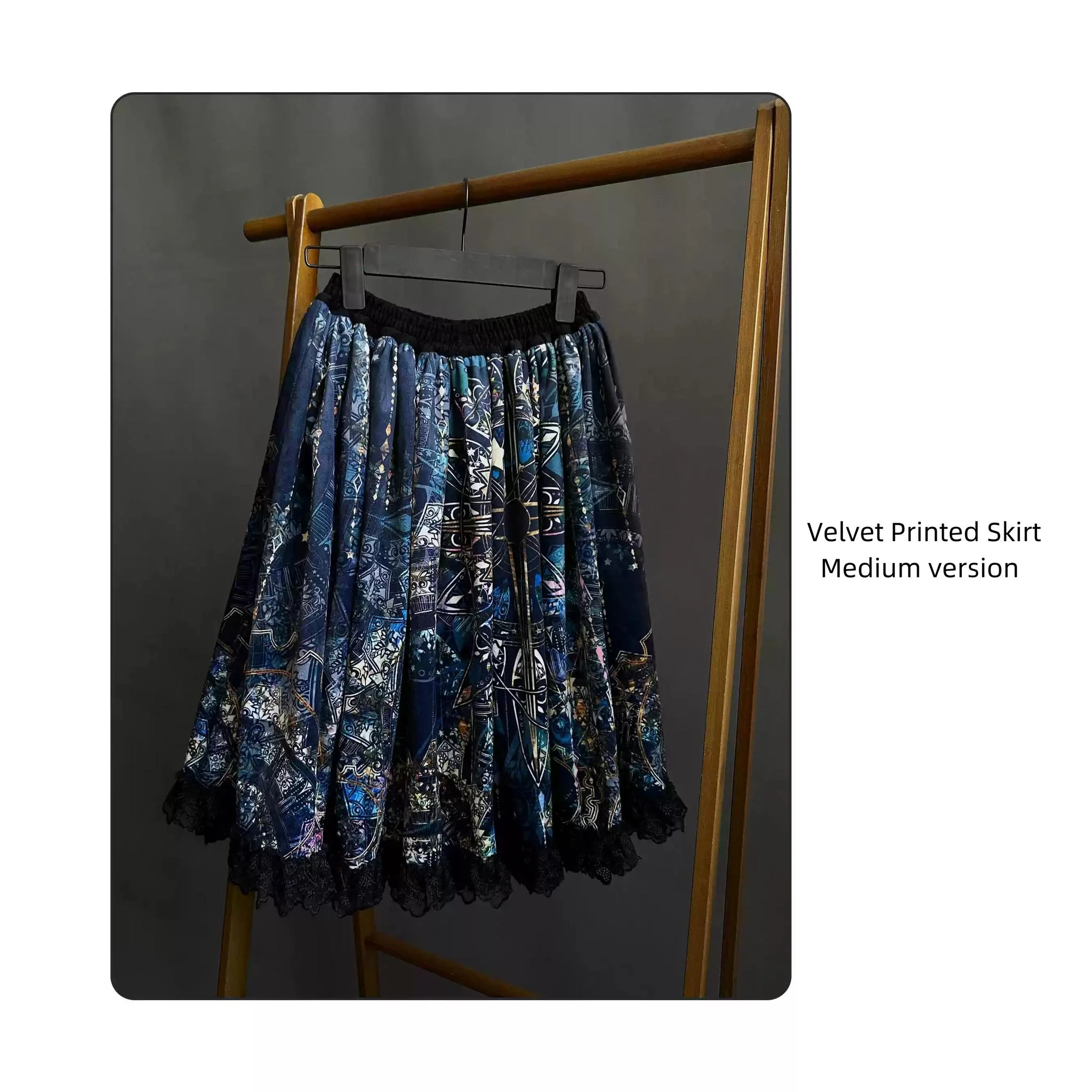 SUSIN - Night Traveler - Classic and Elegant Gothic Dress with Colorful Window Prints - Image 60