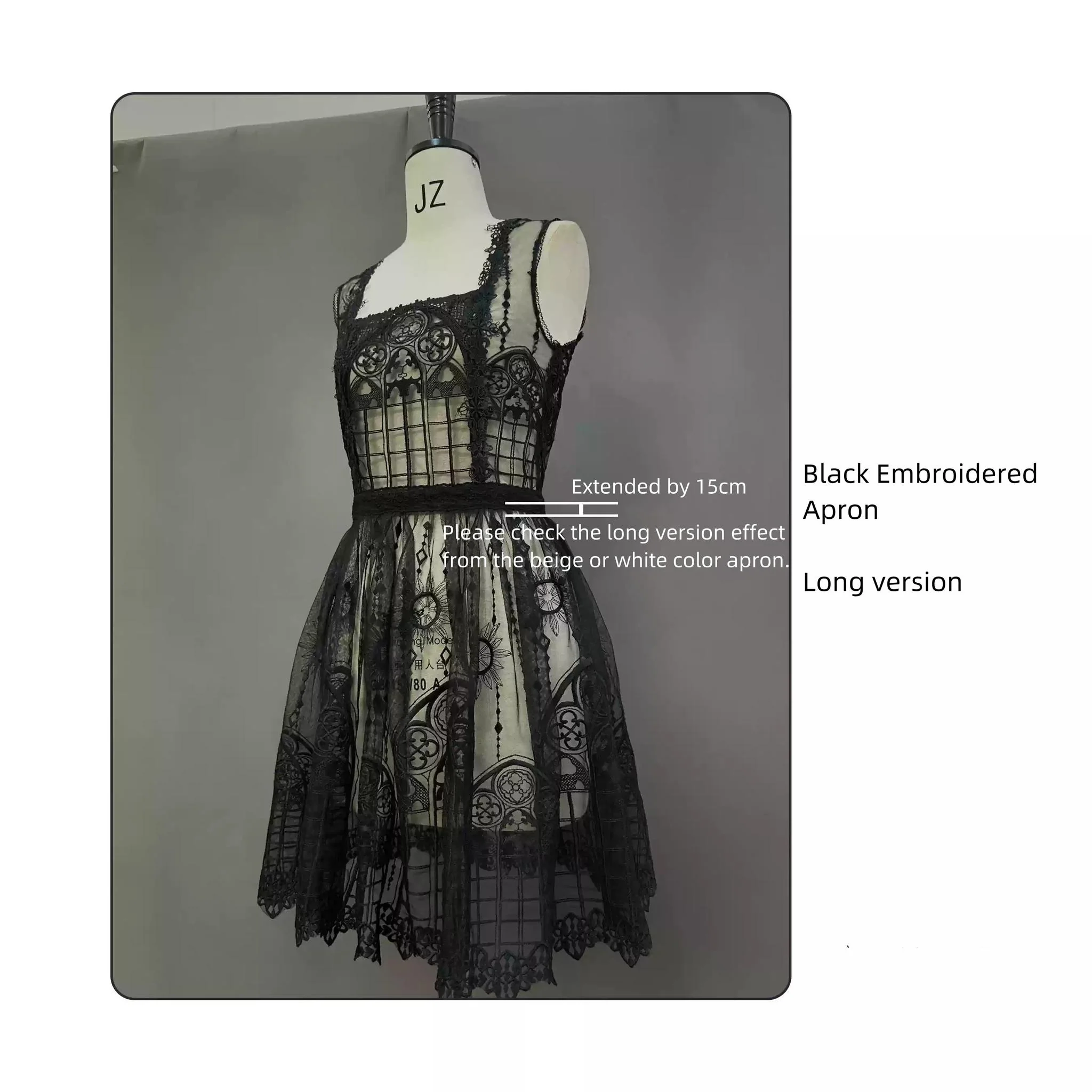 SUSIN - Night Traveler - Classic and Elegant Gothic Dress with Colorful Window Prints - Image 63