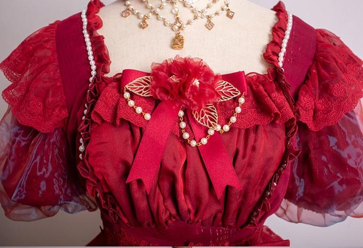 Waltz - Classic Lolita Accessories, Long Mesh Trailing - Image 14