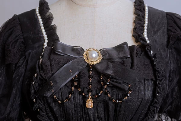 Waltz - Classic Lolita Accessories, Long Mesh Trailing - Image 15