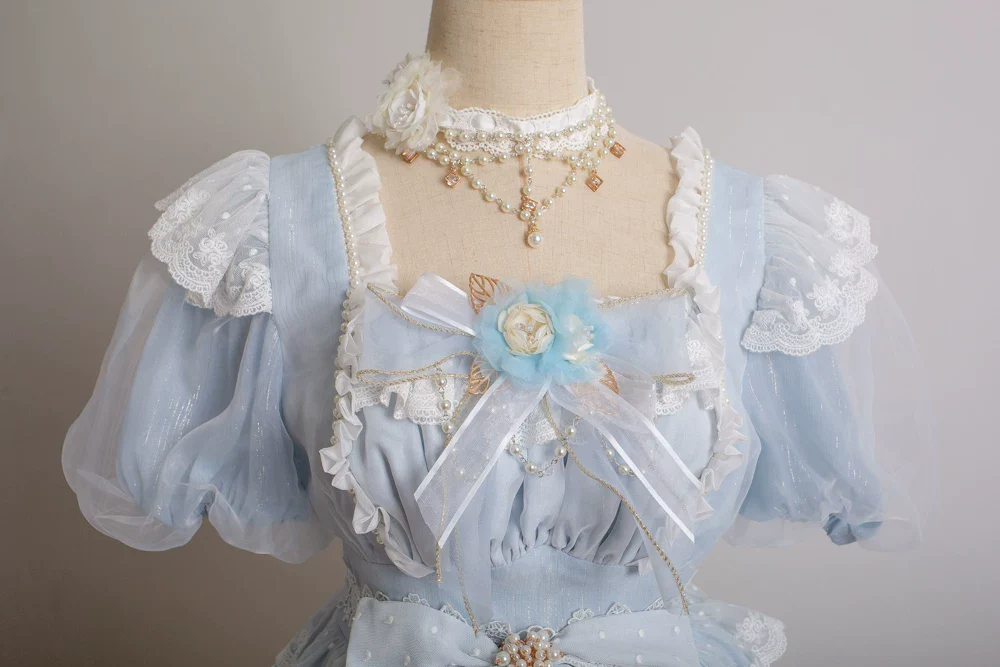 Waltz - Classic Lolita Accessories, Long Mesh Trailing - Image 16
