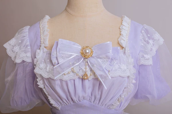 Waltz - Classic Lolita Accessories, Long Mesh Trailing - Image 17