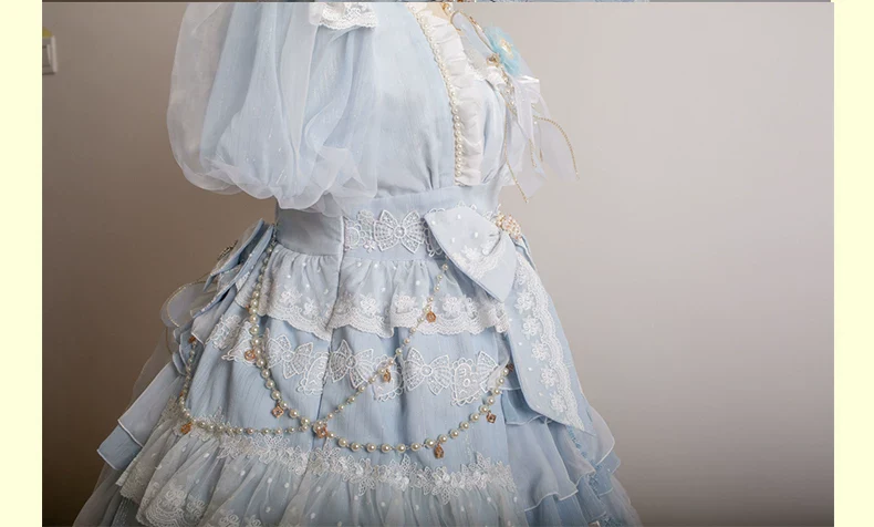 Waltz - Classic Lolita Accessories, Long Mesh Trailing - Image 20