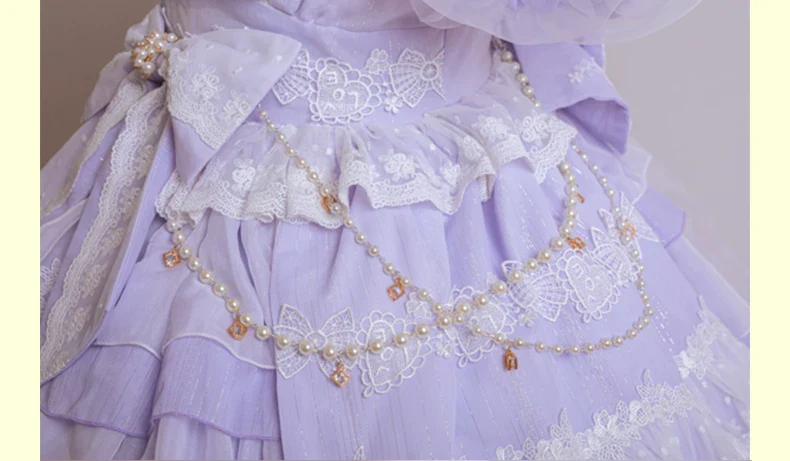 Waltz - Classic Lolita Accessories, Long Mesh Trailing - Image 21