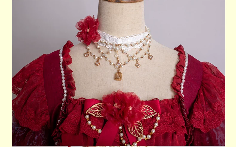 Waltz - Classic Lolita Accessories, Long Mesh Trailing - Image 22