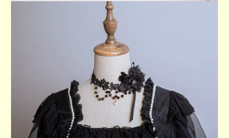 Waltz - Classic Lolita Accessories, Long Mesh Trailing - Image 23