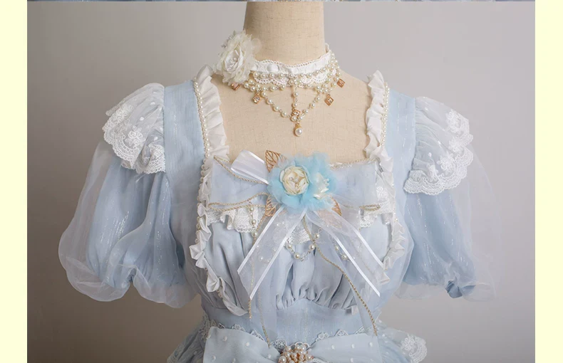 Waltz - Classic Lolita Accessories, Long Mesh Trailing - Image 24