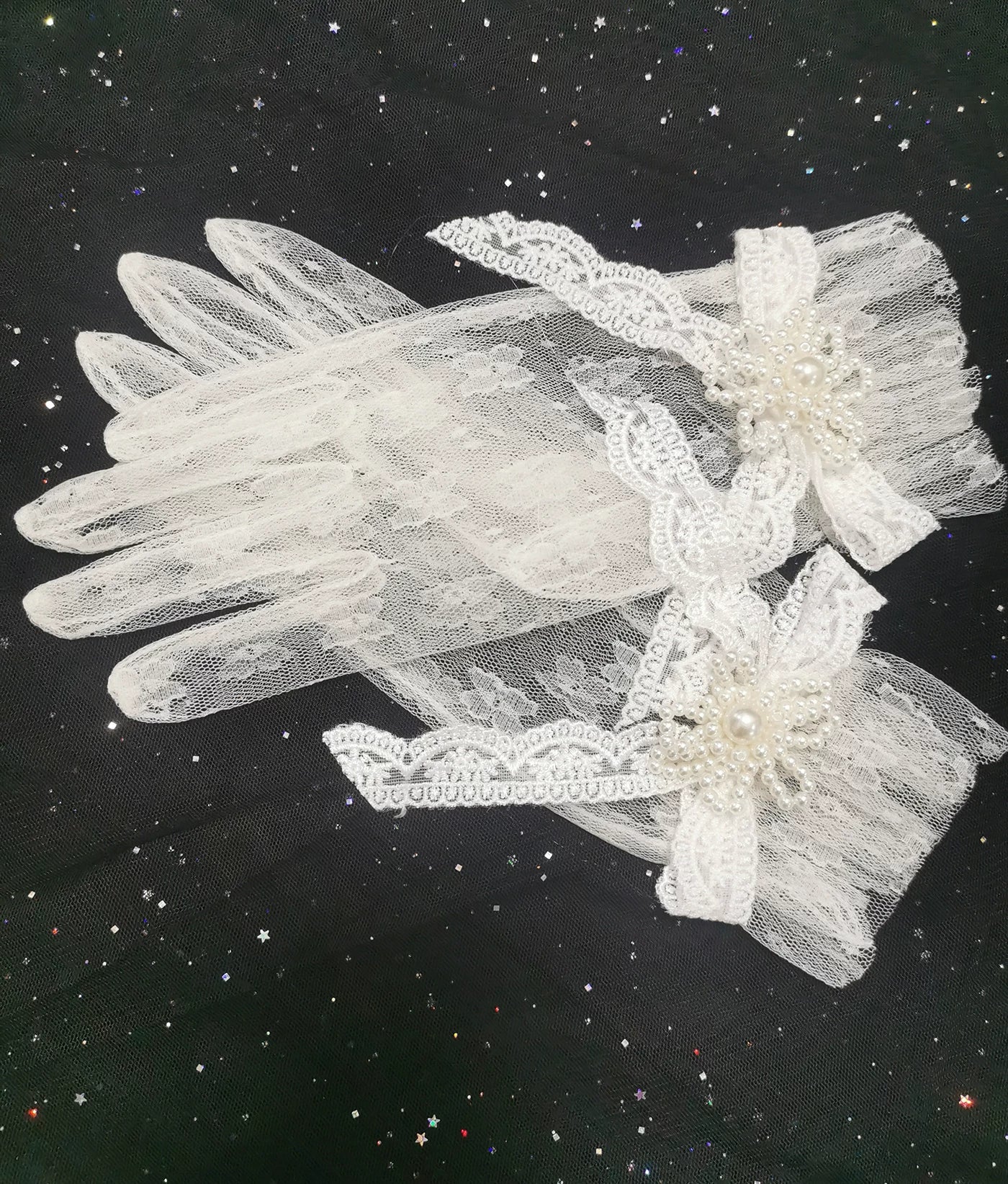 Waltz - Classic Lolita Accessories, Long Mesh Trailing - Image 26