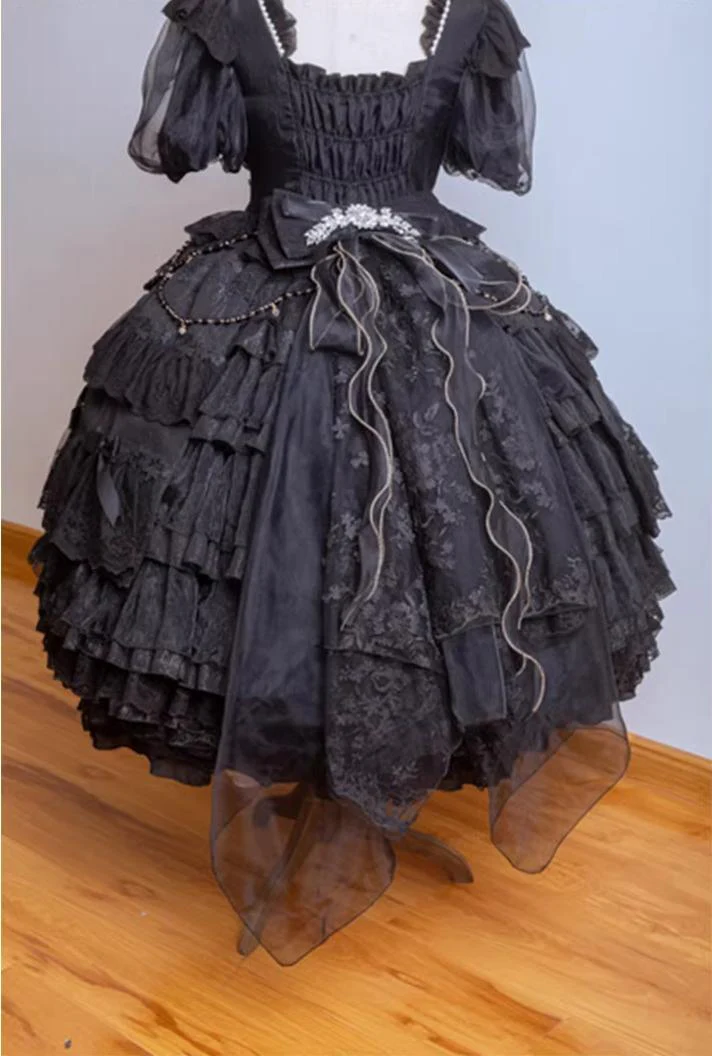 Waltz - Classic Lolita Accessories, Long Mesh Trailing - Image 3
